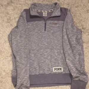 PINK purple quarter zip